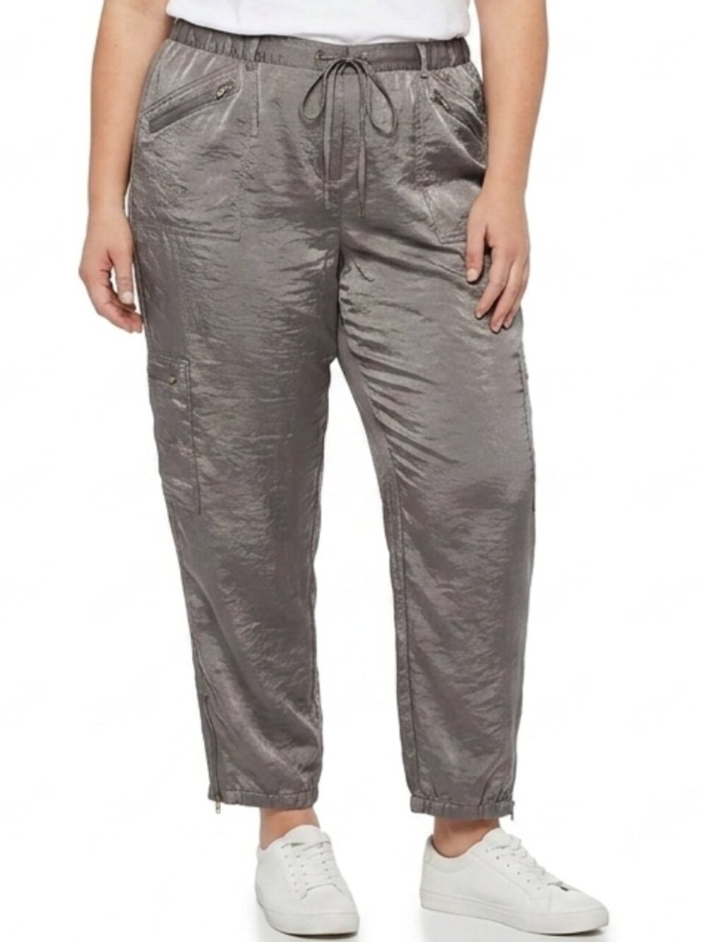 Lane Bryant "Easy Pant" Pewter Cargo Pant NWT- Sz. 28